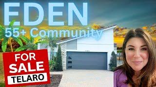 Affordable EDEN Villa Model in 55+ Community at TELARO in Port St Lucie FL