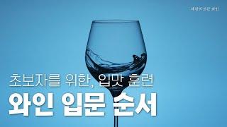 (en sub) 초보자를 위한 와인 입문 순서