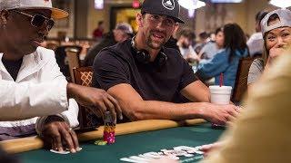 Olympic swimmer Michael Phelps plays at the World Series of Poker