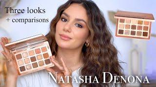 NATASHA DENONA I NEED A WARM EYESHADOW PALETTE: 3 Looks + Lots of Comparisons || Tania B Wells