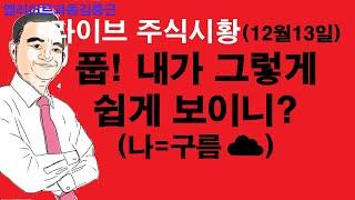 엘리어트파동김중근의  주식시장 라이브(12월13일) 구름이 그렇게 쉽게 뚫릴 거라면 애당초 말을 안했다!