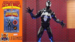 Marvel Legends SYMBIOTE SPIDER-MAN Black Costume Retro Secret Wars 40th Anniversary Figure Review