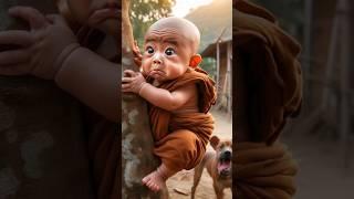 bhoot wala cartoon video//little monk video #shortvideo #cute #littlemonk#babymonk #vira #cartoon#ba