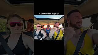 Leg day vs chest day