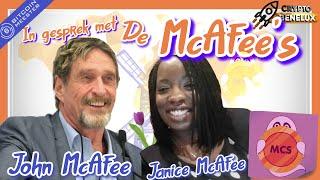 John McAfee en Janice McAfee interview - McAfeeDex, Regulaties, 1M $BTC uitleg, StarterPack 2020