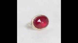 Jamie Joseph Oval African Ruby Ring