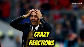 Pep Guardiola Crazy Reactions & Funny Moments