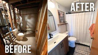 DIY bathroom full renovation timelapse