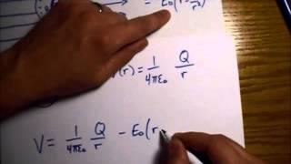 Griffiths Electrodynamics Problem 3.21: Potential Outside Charged Conducting Sphere in Uniform Elect