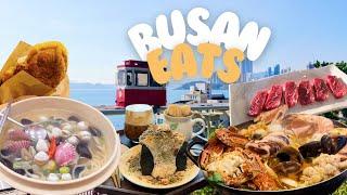 Busan cafes & food - seafood soup, seaside cafes, huinnyeoul culture village, etc