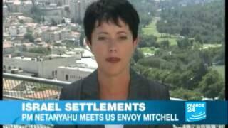 Mitchell seeks Israeli settlement deal in talks with Netanyahu, Abbas