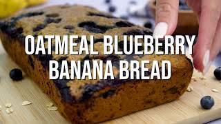 Oatmeal Blueberry Banana Bread  (Gluten-Free, Dairy-Free)