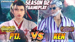 Tekken 8 – PTJ (Jun Kazama) vs KEN (Victor) – T8 (SEASON 2) High Level Gameplay!