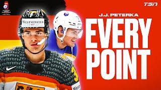 EVERY JJ PETERKA POINT FROM THE 2024 MEN'S WORLD HOCKEY CHAMPIONSHIP