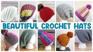 Top 10 CROCHET HATS You Will Love To Make!