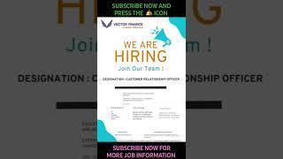 VICTOR FINANCE PVT LTD JOB OPENING WEST BENGAL NEW JOB VACANCY WEST BENGAL APPLY NOW &SUBSCRIBE NOW