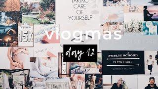 DIY Vision Board Manifest 2021 | Law of Attraction // Last Day Of Vlogmas Day 12