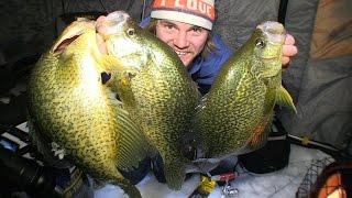 Hammering 16 inch Crappies - Uncut Angling - December 10, 2014