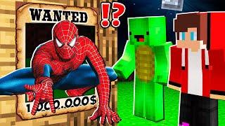 Why Creepy SPIDER-MAN is WANTED ? Mikey and JJ vs SPIDERMAN.EXE ! - in Minecraft Maizen