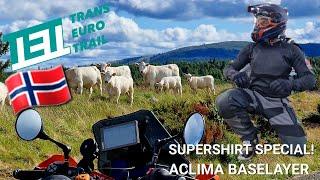 Trans Euro Trail Norway Day 3- Mororcycle ADV - Baselayer AS Supershirt  Review - Valdres, Norway