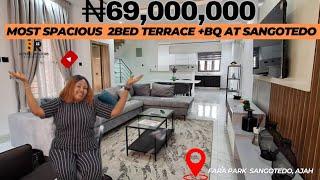 MOST SPACIOUS 2BED TERRACE AT SANGOTEDO - The Alverton Estate Tour #lagosnigeria