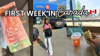 CANADA VLOG #2: My first week in Canada  -  New Bank accounts + Apartment hunting & more