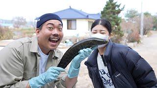 임산부한테 최고라는 녀석을 잡아서 은혜한테 대접했습니다