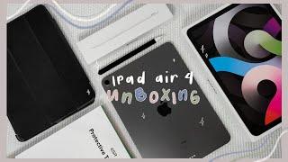  ipad air 4 & apple pencil unboxing  accessories, digital art, genshin impact, and more +