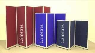 Mobile Folding Room Dividers - Portable Partitions from Go Displays