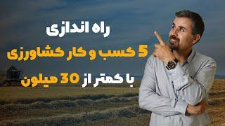 پنج کسب و کار در زمینه کشاورزی با سرمایه کمتر از 20 میلیون و درآمد بیش از 20 میلیون