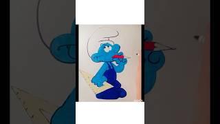 #easy #viral #cartoon #art #drawing #color #popular #stepbystep #shorts #smurf