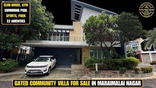 ID 1904 - Gated Community Villa For Sale In Maraimalai Nagar || Gym || Club House || Swimming Pool