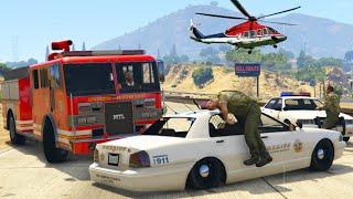 GTA 5 HIGH SPEED FIRETRUCK CRASHES - IMPACT COMPILATION - 12# VIKAS GAMERZ