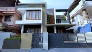 Beautiful house in a small plot at Trissur