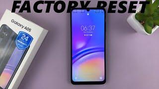 Samsung Galaxy A05: How To Factory Reset