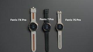 SIZE COMPARISON | GARMIN FENIX 7S/7/7X PRO SERIES