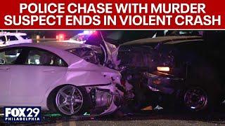 Maryland murder suspect arrested in Philadelphia after police chase, crash