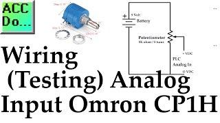 Wiring Testing Analog PLC Input Omron CP1H