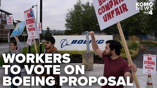 Union workers to vote Wednesday on proposal as Boeing reports $6 billion quarterly loss