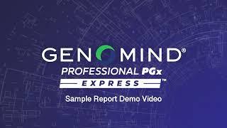 Demo of Genomind® Professional PGx Express™ Report