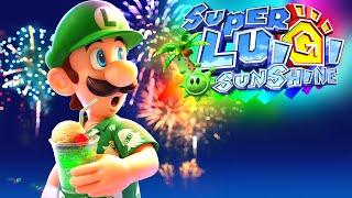 Super Luigi Sunshine - Full Game 100% Walkthrough