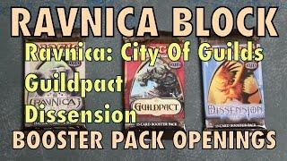 MTG -  Ravnica: City of Guilds, Guildpact, Dissension Booster Pack Opening for Magic: The Gathering