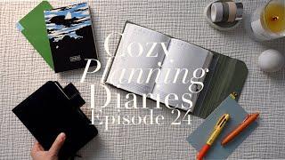 Cozy Planning Diaries Ep. 24 | weekly setup in a5 6-ring planner, hobonichi unboxing, book club