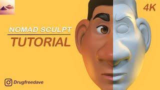 Nomad Sculpt Tutorial: 3D Painting and Facial Details