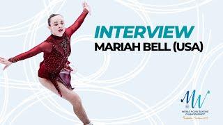 Interview: Mariah Bell (USA) | Montpellier 2022 | #WorldFigure