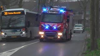 PRIO 1 Brandweer & Politie naar melding van brand in Rotterdam