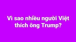 Vì sao nhiều người Việt thích ông Trump?