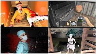 Scary Moments & Jumpscares Horror Game #2 The Virus X + Insane Doctor + Gorgon + LostRoom