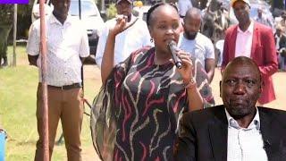 RUTO WACHA KIBURI SIKIZA WAKENYA"ANGRY GILGIL MP MARTHA WANGARI DESTROYS RUTO INFRONT OF UDA LEADERS