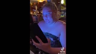 Girl Shocked Looking At Bill In Restaurant TikTok